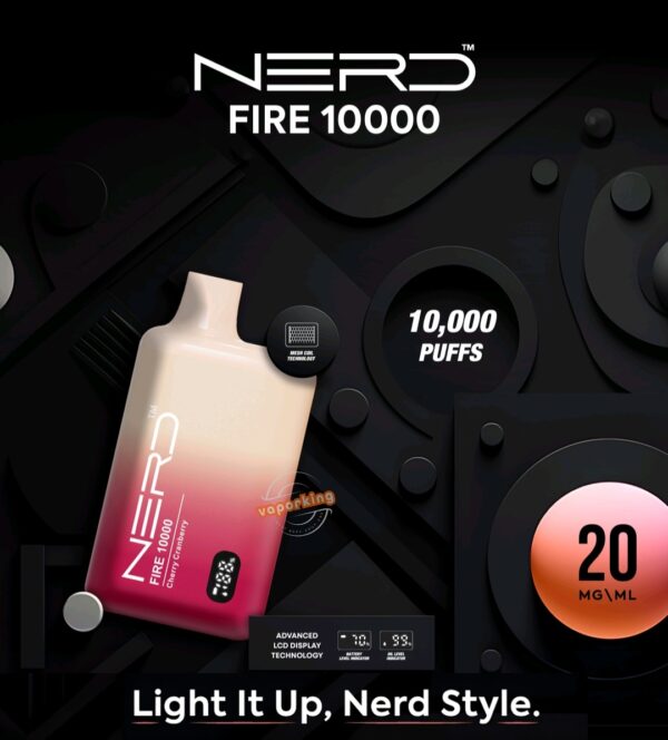 Nerd Fire 10000 Puffs Disposable Vape – 20MG Nicotine